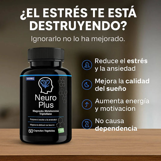 NeuroPlus - Cápsulas ( Melatonina, Magnesio, Valeriana, 100% Natural)